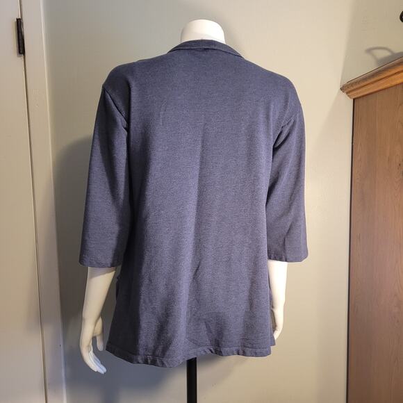 J Jill Pure Jill Open Front Cardigan Sz S Petite Stretch Cotton Modal Blend Cozy - Picture 3 of 10